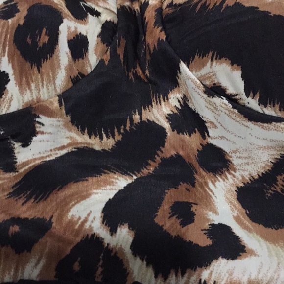 Wet Seal XS Mini halter dress Black Leopard print - Picture 8 of 8